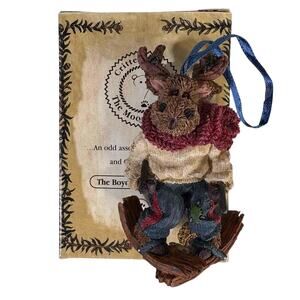 Boyds Collection Murdock Mufflemoose Second Thoughts 2001 Ornament with Box